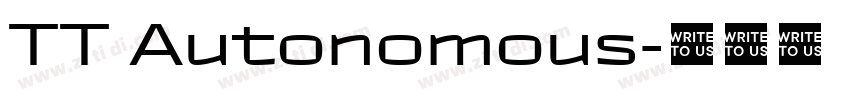 TT Autonomous字体转换
